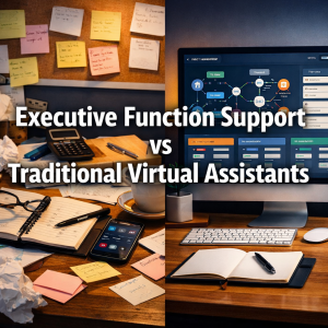 Executive Function Support vs Traditional Virtual Assistants: What's the Difference?
